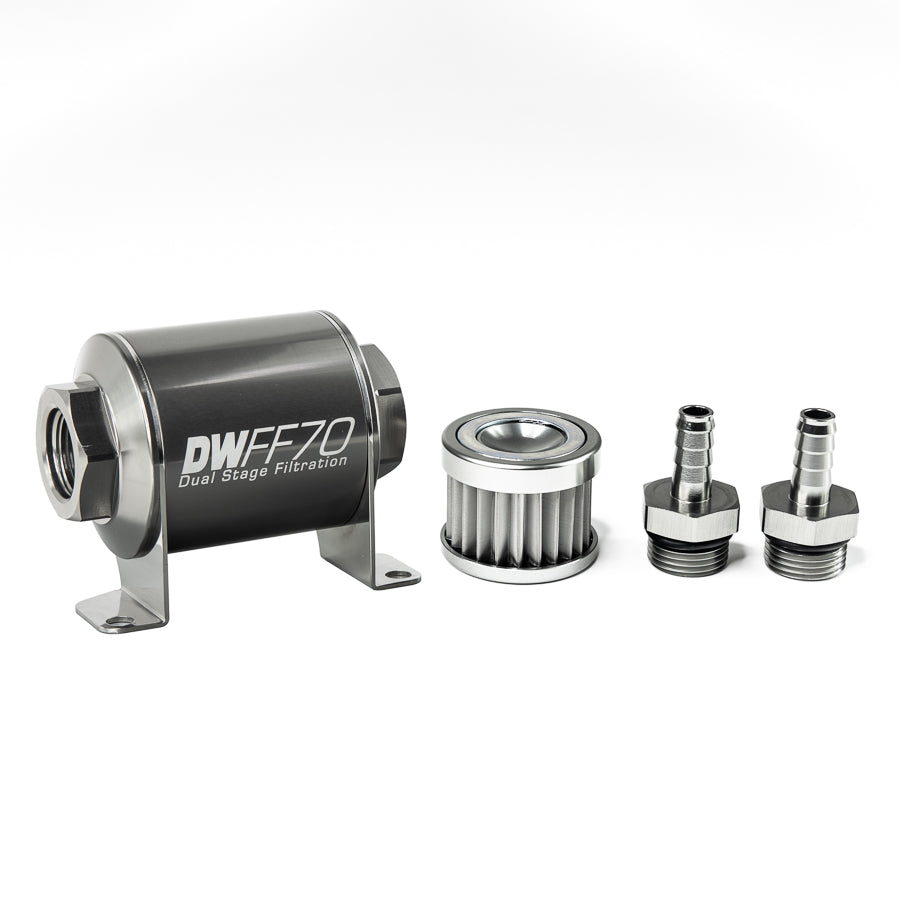 DeatschWerks In-Line Fuel Filter and Housing Kit (8-03-070-005K-38)