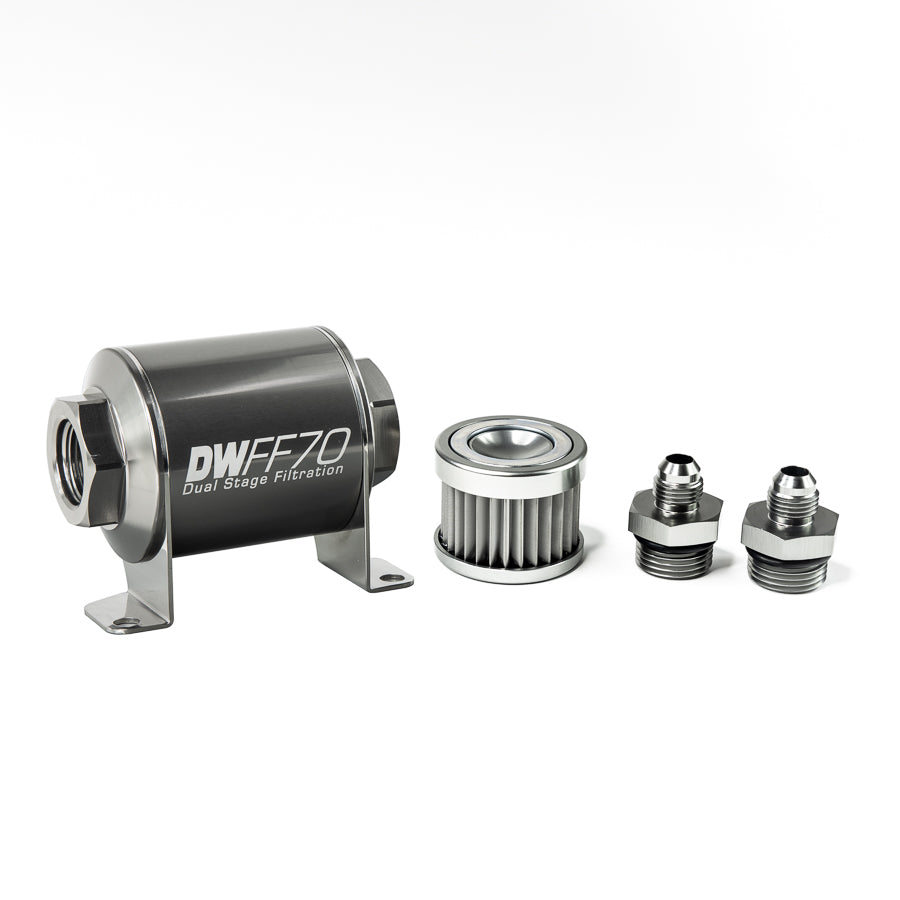 DeatschWerks In-Line Fuel Filter and Housing Kit (8-03-070-005K-6)