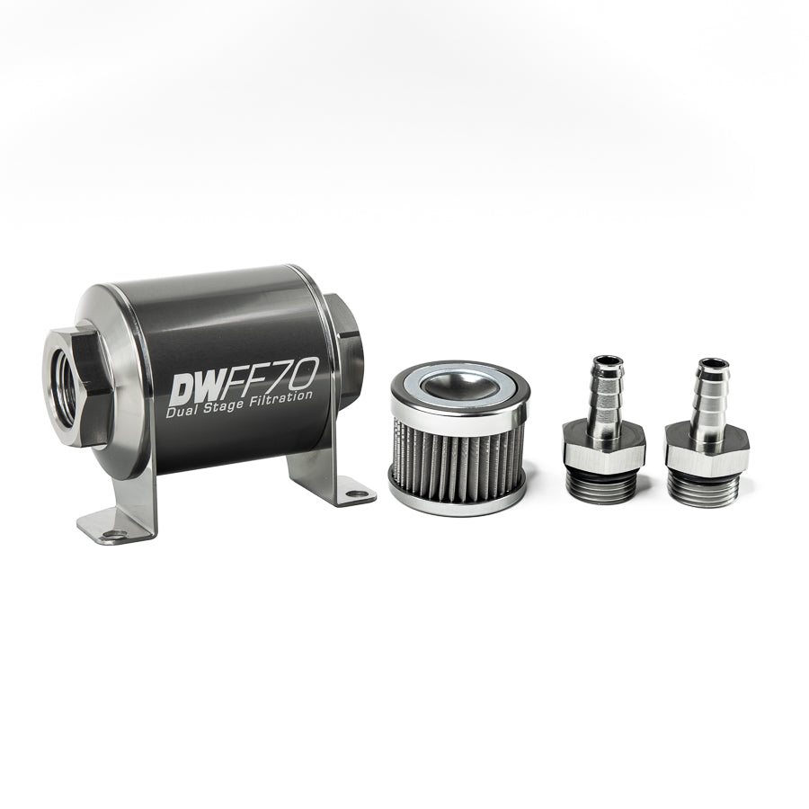 DeatschWerks In-Line Fuel Filter and Housing Kit (8-03-070-040K-38)