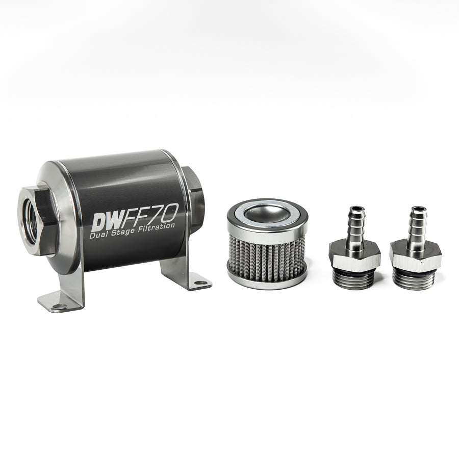 DeatschWerks In-Line Fuel Filter and Housing Kit (8-03-070-100K-516)
