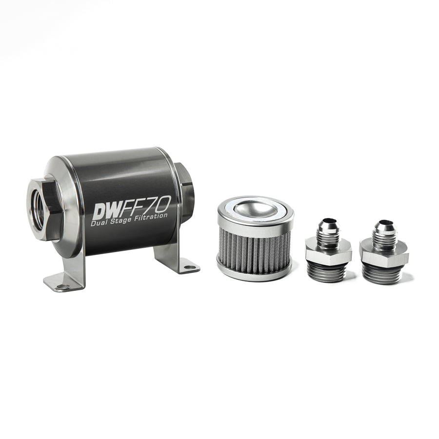 DeatschWerks In-Line Fuel Filter and Housing Kit (8-03-070-100K-6)