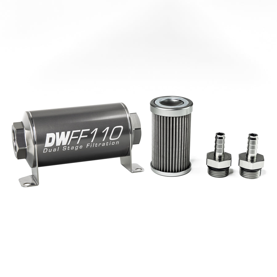 DeatschWerks In-Line Fuel Filter and Housing Kit (8-03-110-040K-38)