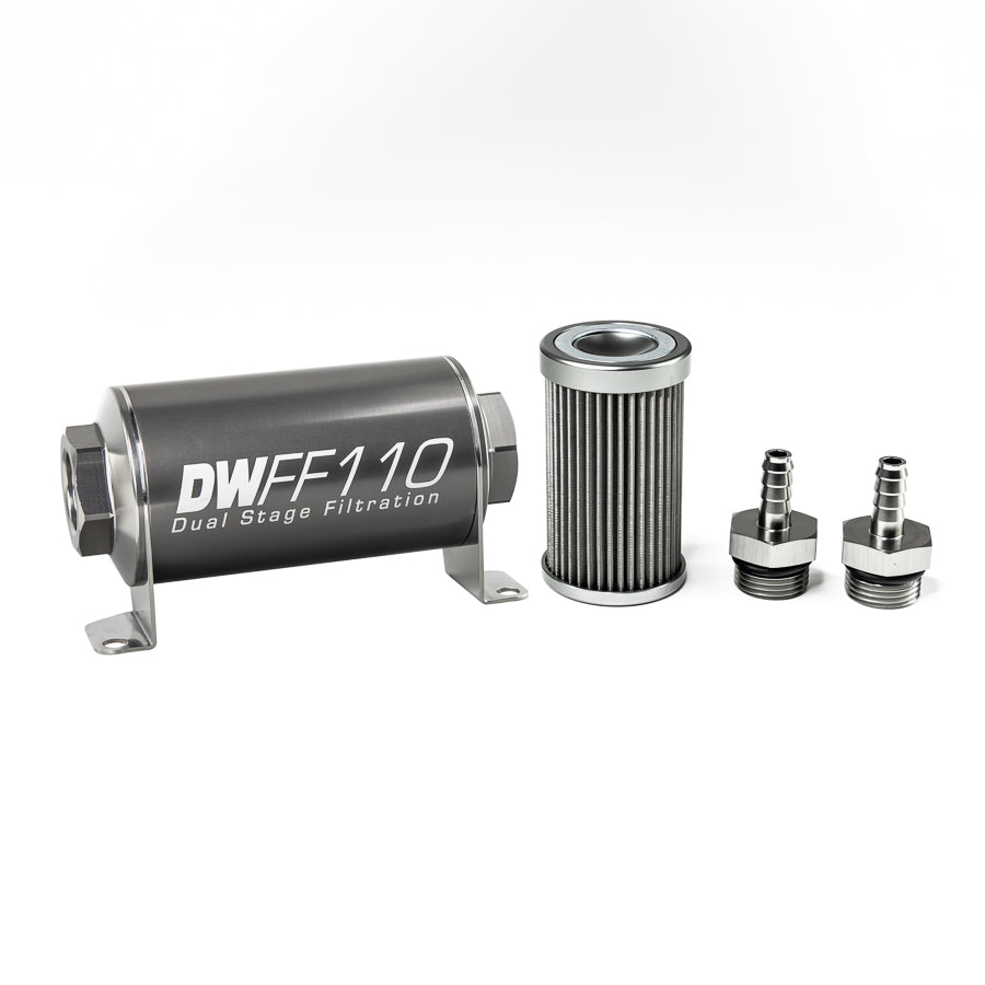 DeatschWerks In-Line Fuel Filter and Housing Kit (8-03-110-040K-516)