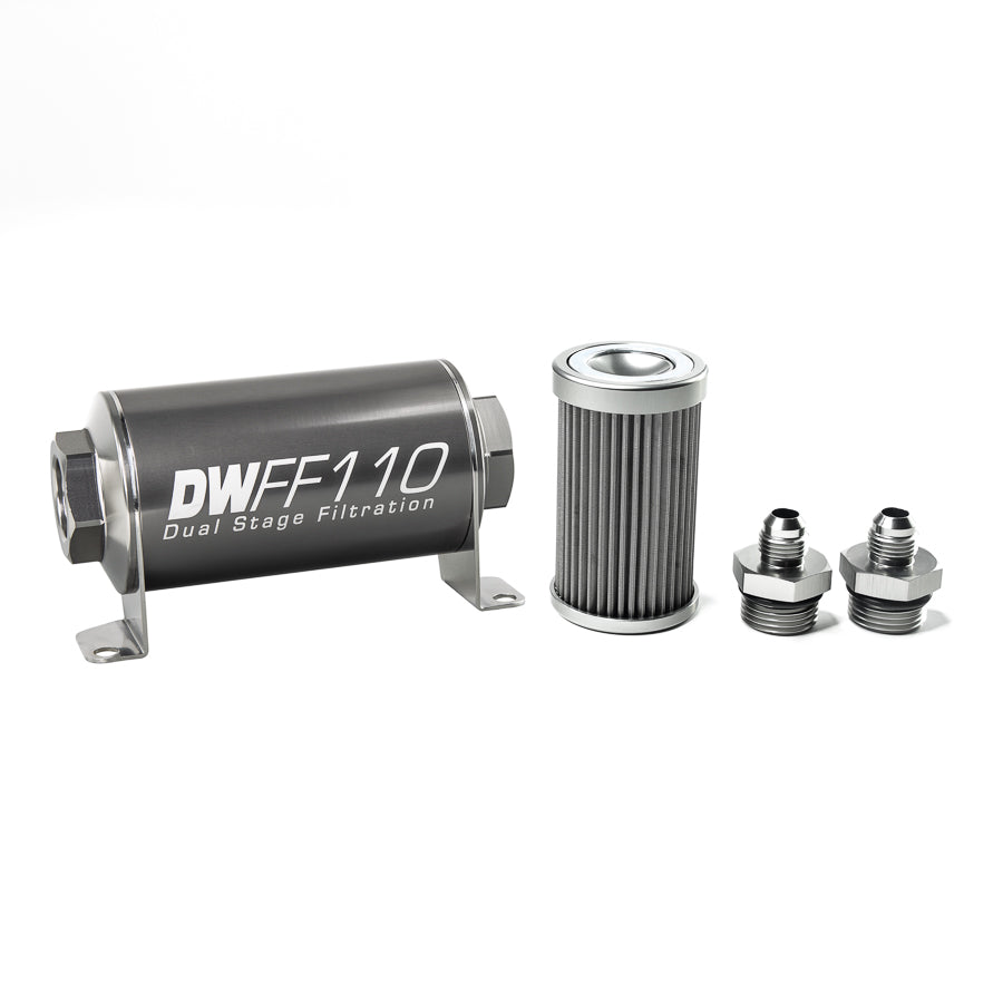 DeatschWerks In-Line Fuel Filter and Housing Kit (8-03-110-040K-6)