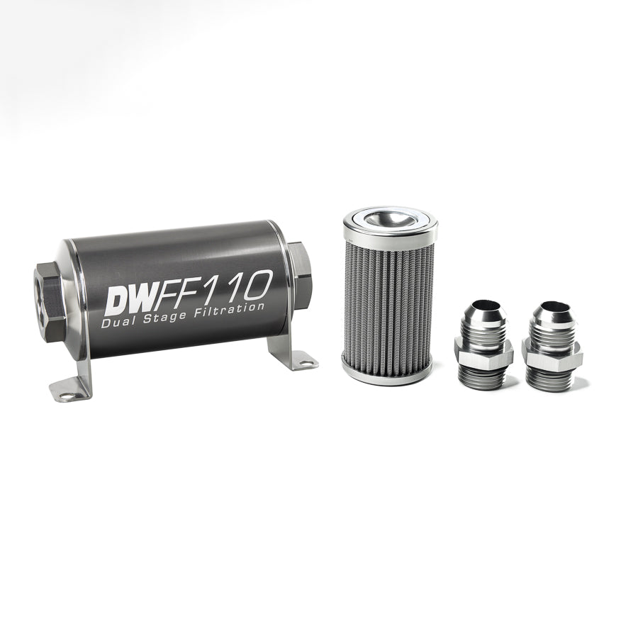 DeatschWerks In-Line Fuel Filter and Housing Kit (8-03-110-100K-10)