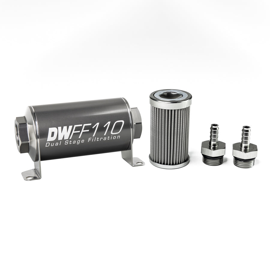 DeatschWerks In-Line Fuel Filter and Housing Kit (8-03-110-100K-516)