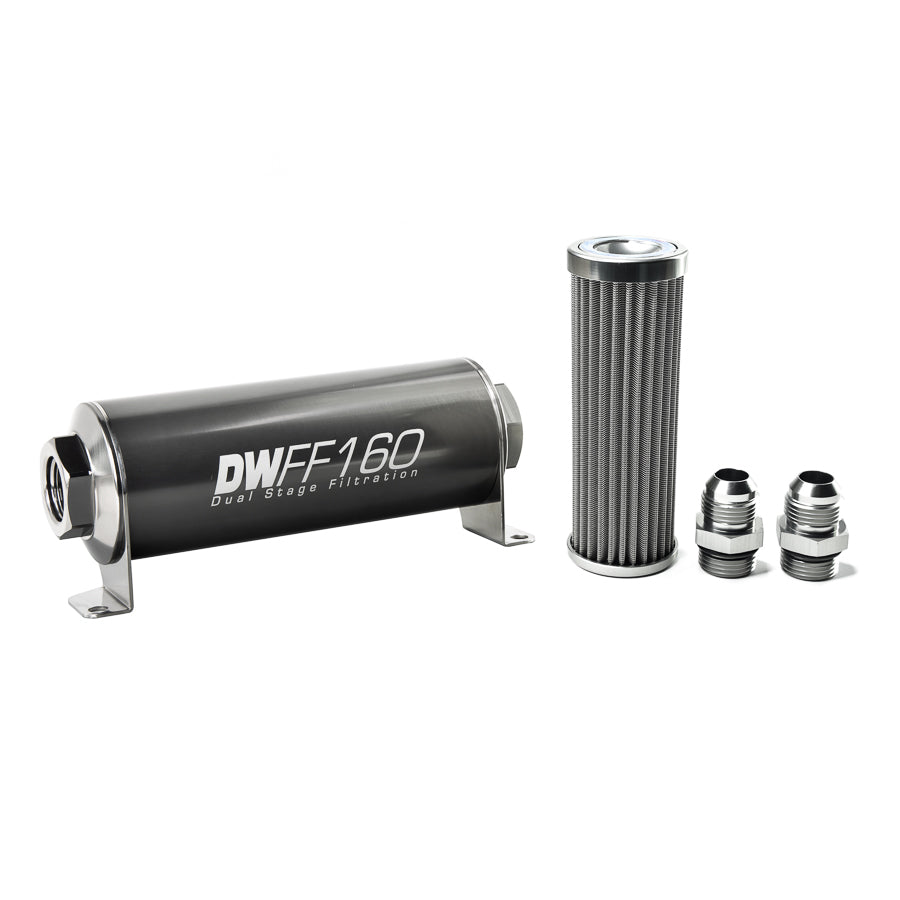 DeatschWerks In-Line Fuel Filter and Housing Kit (8-03-160-100K-10)