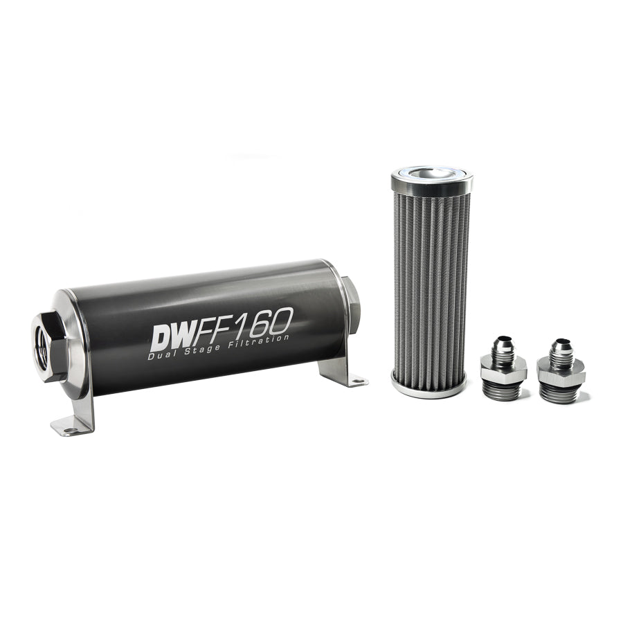 DeatschWerks In-Line Fuel Filter and Housing Kit (8-03-160-100K-6)