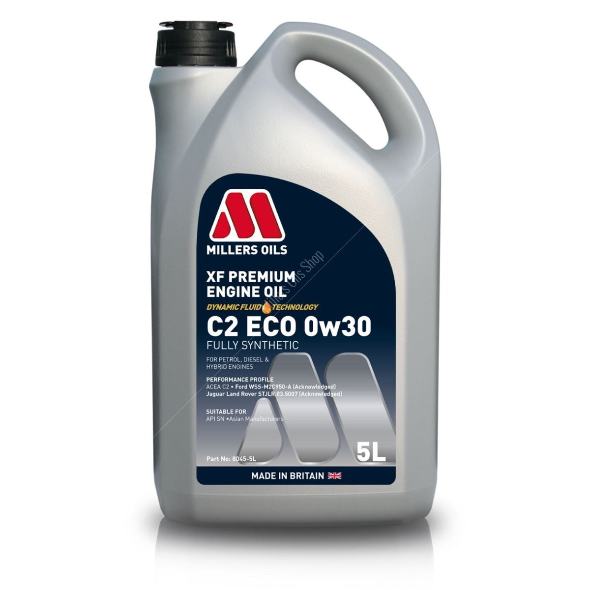 Millers Oils XF Premium C2 ECO 0w30 Engine Oil 5L