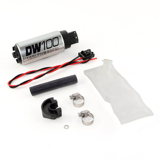 DeatschWerks DW100 Series 165lph In-Tank Fuel Pump w/ Install Kit for Nissan 240SX/Silvia S14 and S15 (94-02) OE Replacement