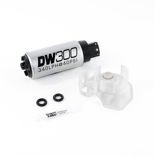 DeatschWerks DW300C Series 340LPH Compact Fuel Pump Without Mounting Clips w/Install Kit for Honda Civic (12-16)