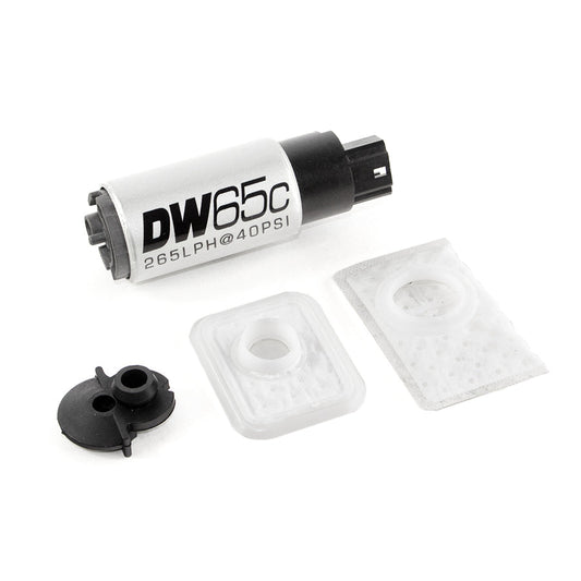 DeatschWerks DW65C Series 265LPH Compact Fuel Pump Without Mounting Clips w/ Install Kit for Jeep Wrangler 2.5l/4.0l (97-04)