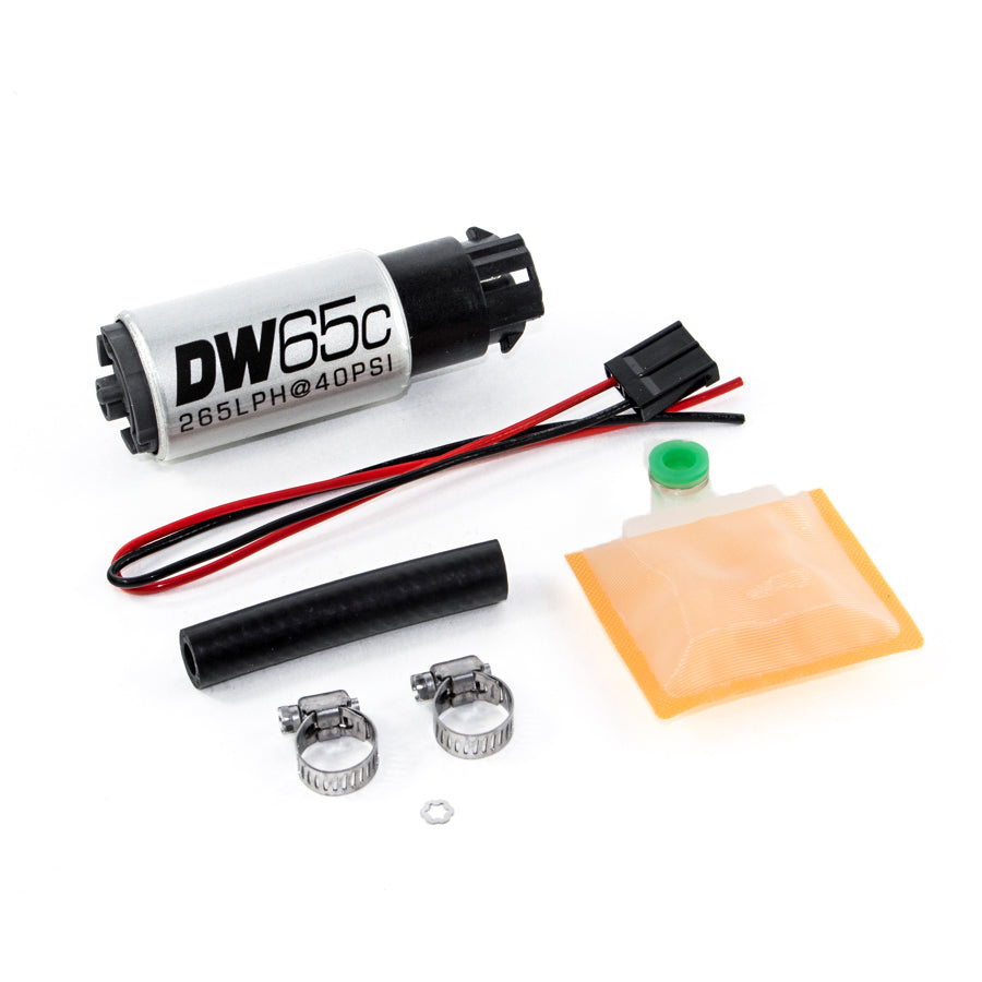 DeatschWerks DW65C Series 265LPH Compact Fuel Pump w/ Mounting Clips (9-652-1000)