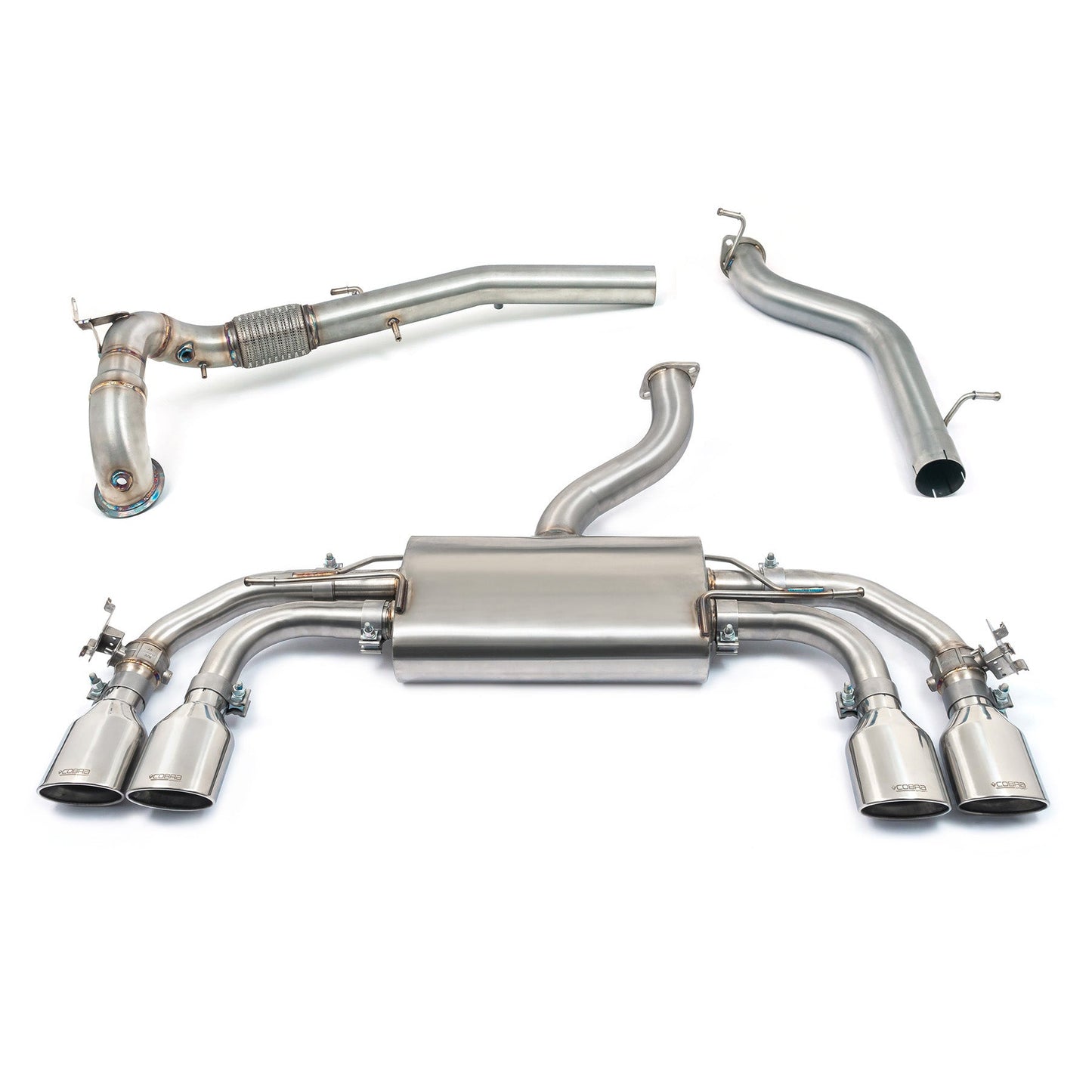 Cobra Valved Turbo Back Performance Exhaust (Valved) - Audi S3 8Y Sportback