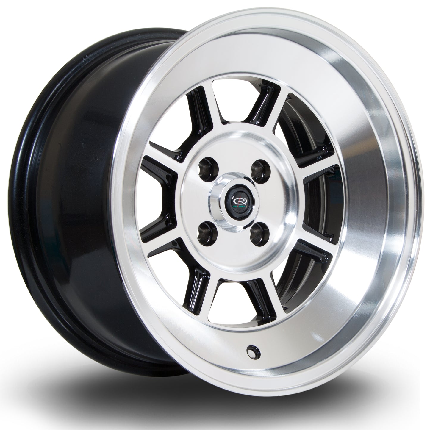 Rota BM8 Alloy Wheels - 15x8 | 4x100 | ET10 | Gloss Black/Polished Face