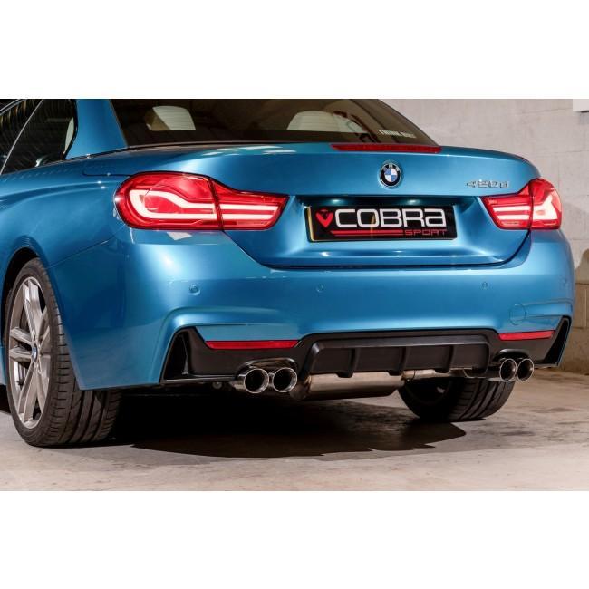 Cobra Quad Exit M4 Style Performance Exhaust Conversion - BMW 425D F32/F33/F36