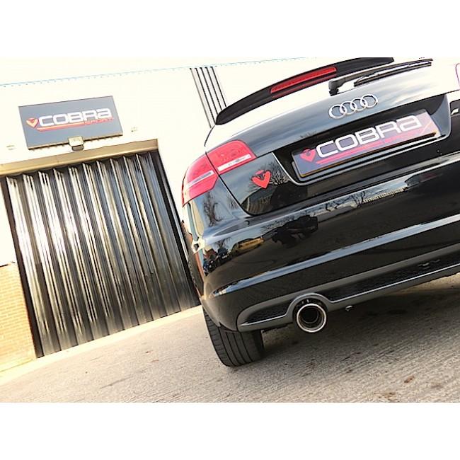 Cobra Single Tip Cat Back Performance Exhaust - Audi A3 8P 2.0 TDI 2WD 3 Door (08-12)