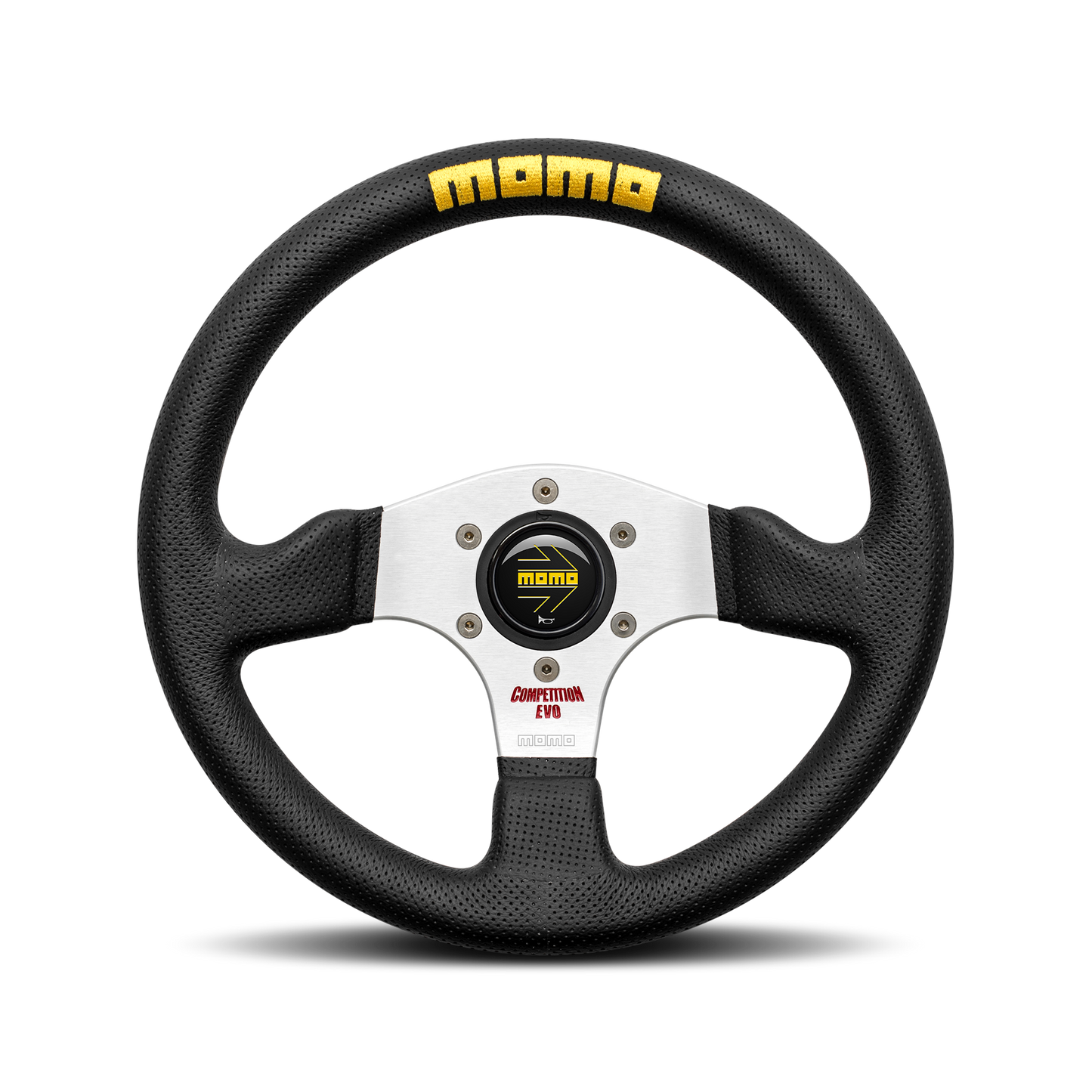 MOMO Competition Evo Steering Wheel - Black Leather 320mm