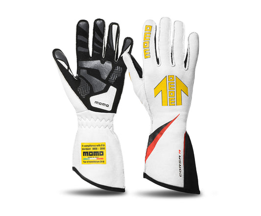 Momo Corsa R Racing Gloves - White