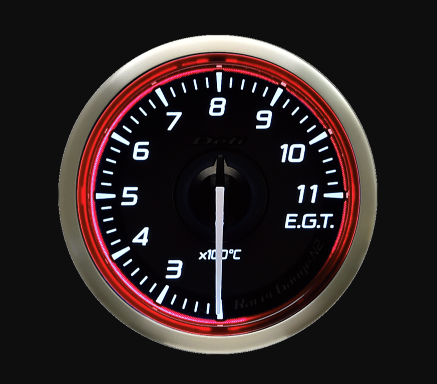 Defi DF Racer 60mm Exhaust Temp EGT Gauge (Red)