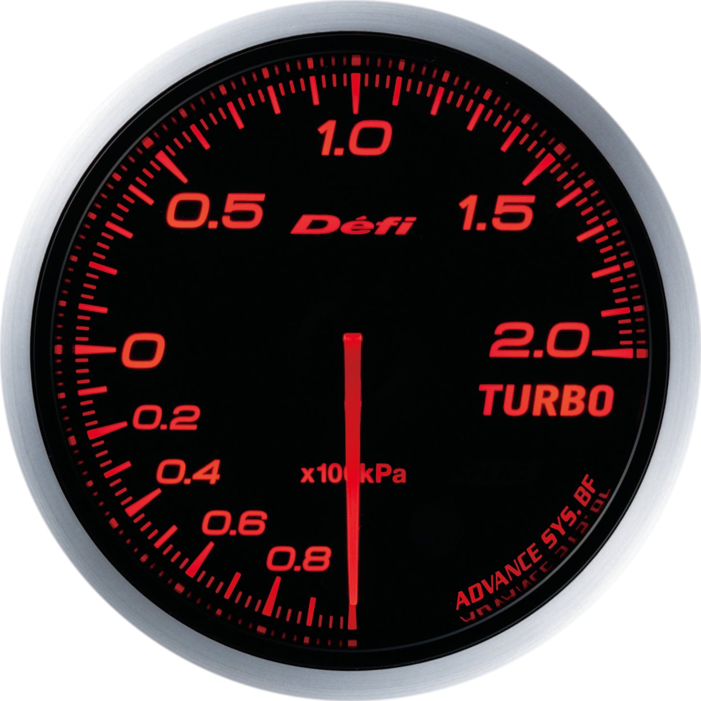 Defi Advance BF 60mm Turbo 200 Boost Gauge (Red)