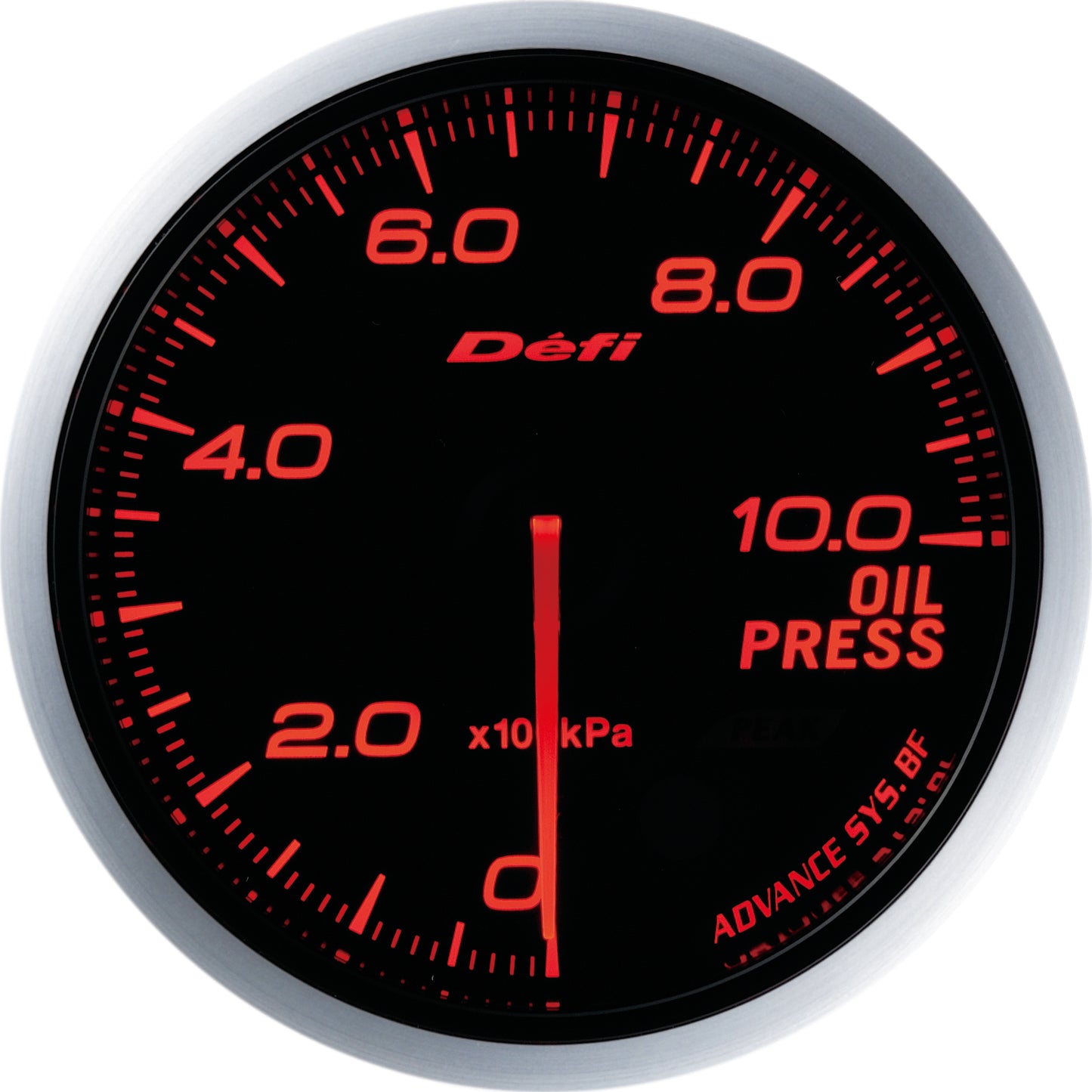 Defi Advance BF 60mm Oil Pressure Gauge (Red)