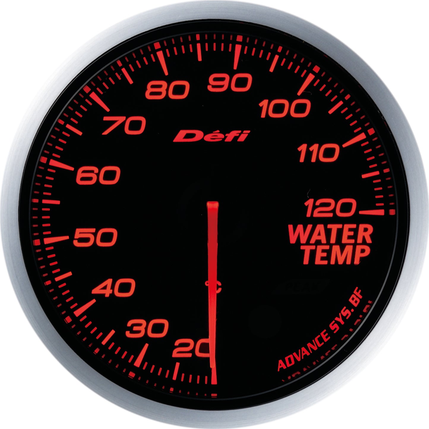Defi Advance BF 60mm Water Temp Gauge (Red)