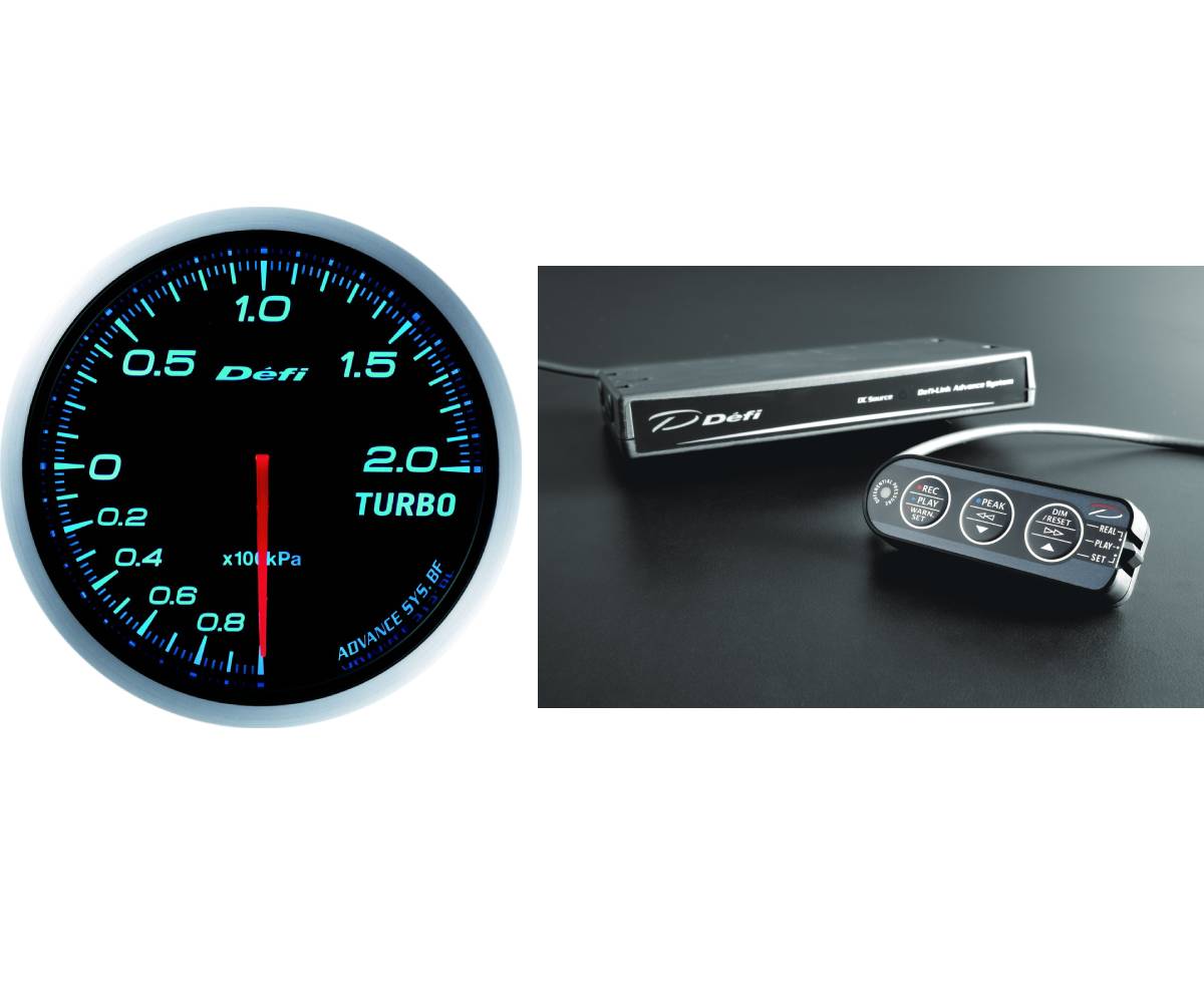 Defi Advance BF 60mm Turbo Boost Gauge & Controller Set (Blue)