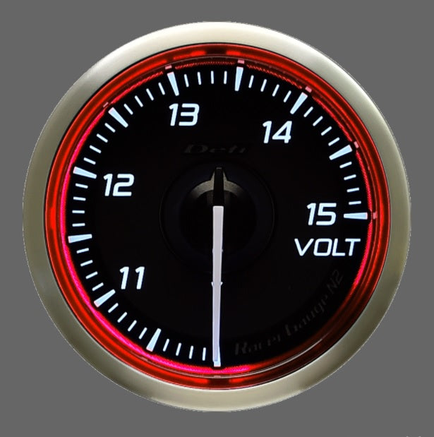 Defi DF Racer N2 52mm Volt Gauge (Red)