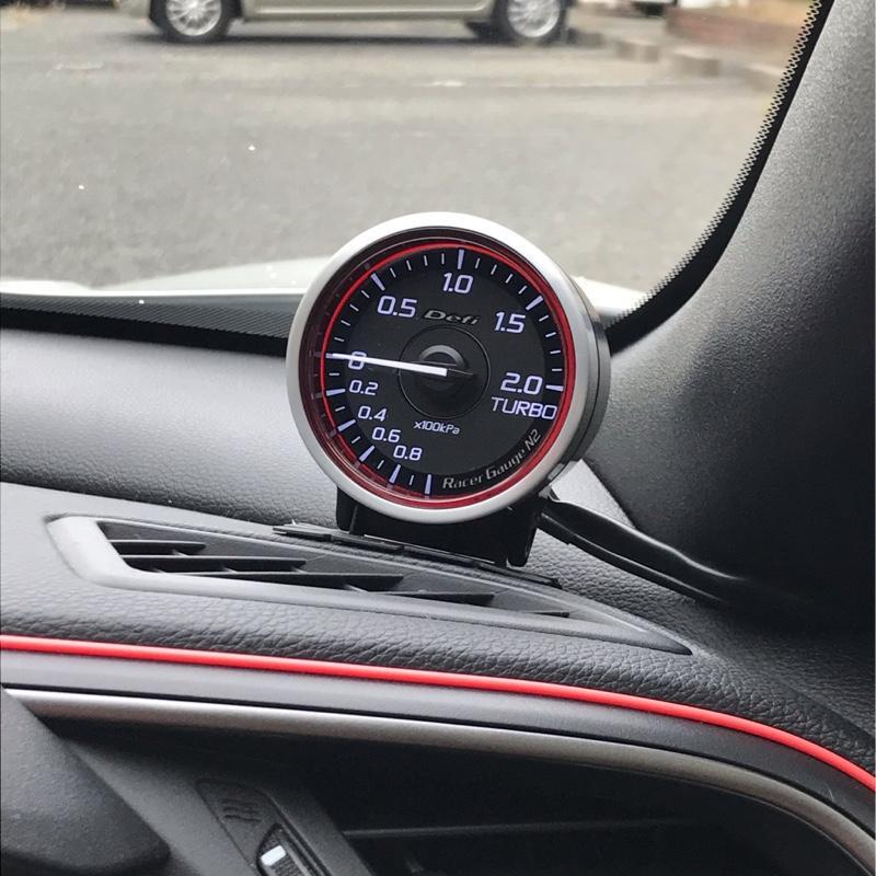 Defi DF Racer 60mm Turbo 200 Boost Gauge (Red)