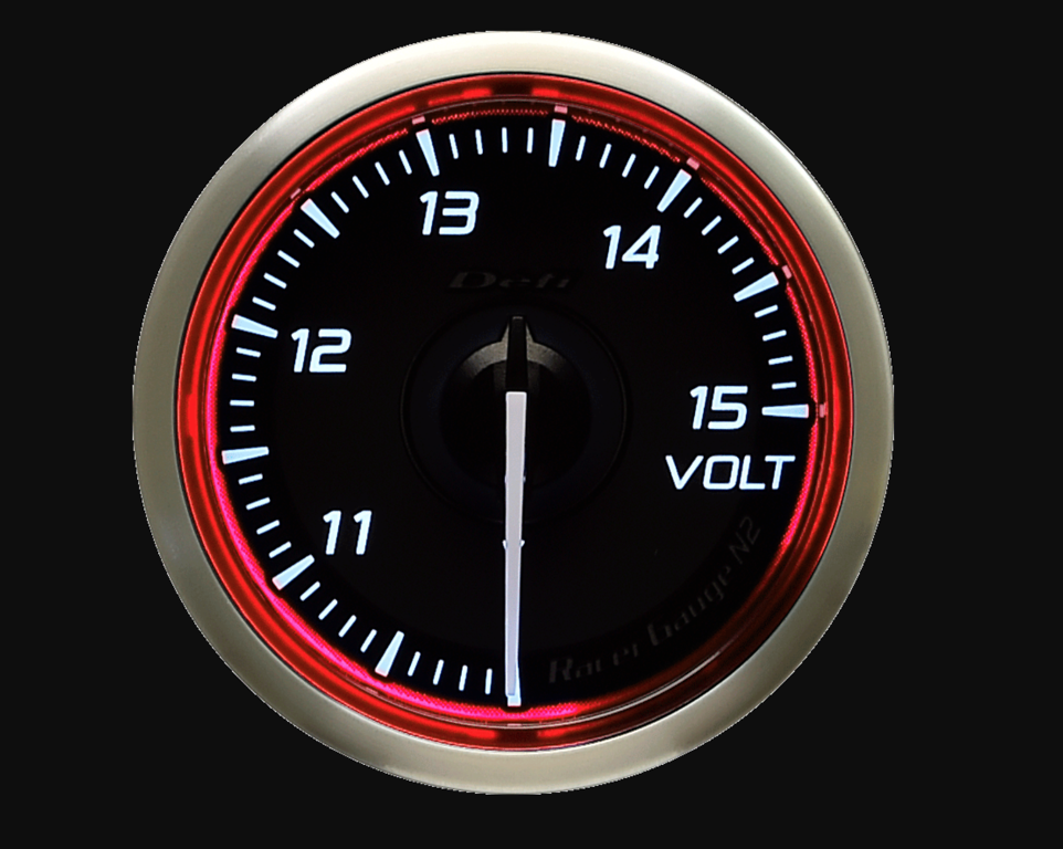 Defi DF Racer 60mm Volt Gauge (Red)