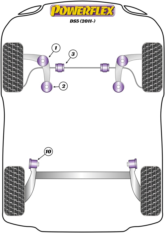 Powerflex Front Anti Roll Bar Bush for Citroen DS5 (11-)