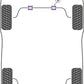 Powerflex Black Rear Anti Roll Bar Bush for Lotus Evora (10-)
