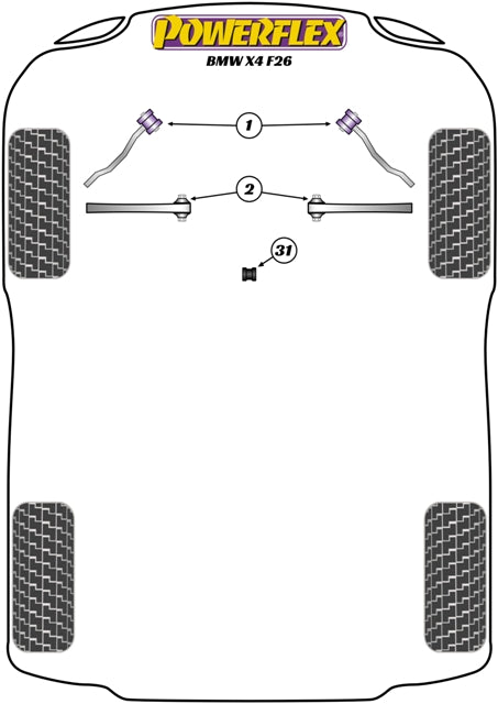 Powerflex Jack Pad Adaptor for BMW X4 F26 (13-18)