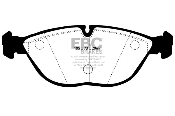 EBC Yellowstuff Front Brake Pads - DP41035R