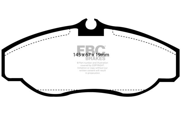 EBC Yellowstuff Front Brake Pads - DP41037R