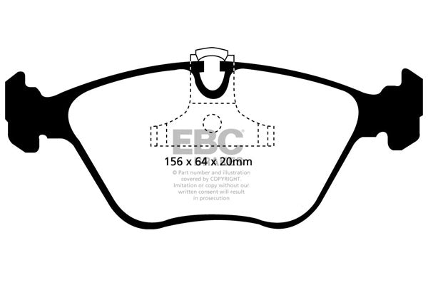 EBC Yellowstuff Front Brake Pads - DP41089R
