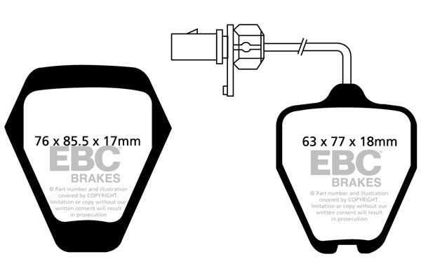 EBC Yellowstuff Front Brake Pads - DP41094R