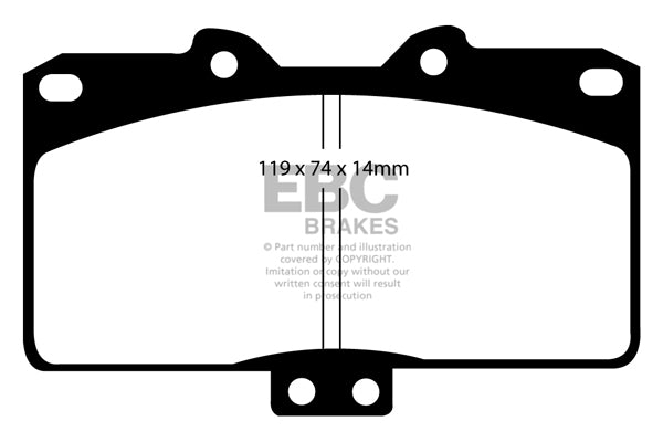 EBC Yellowstuff Front Brake Pads - DP41097R