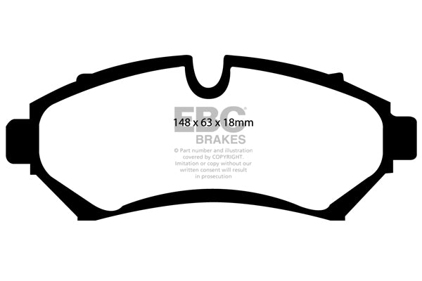 EBC Redstuff Front Brake Pads - DP31100/2C