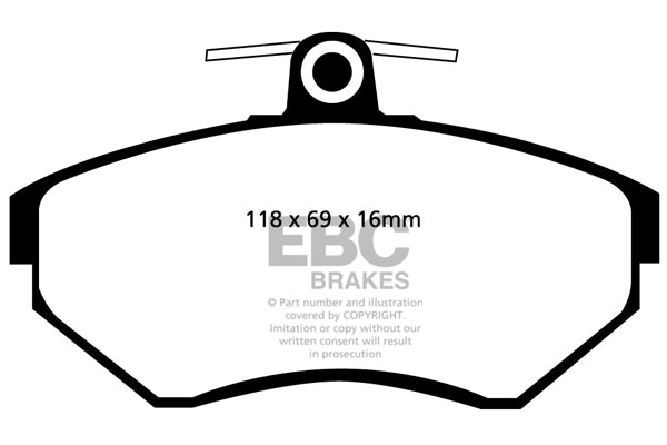 EBC Yellowstuff Front Brake Pads - DP41112R