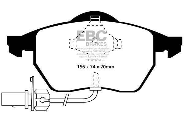 EBC Yellowstuff Front Brake Pads - DP41114R
