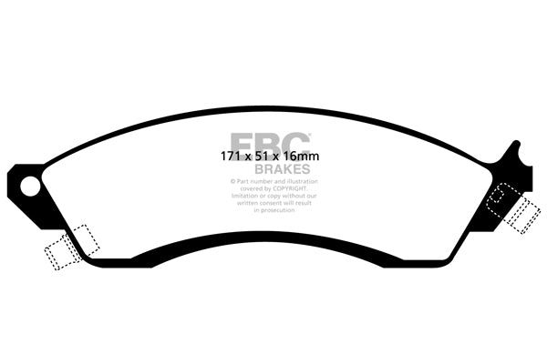 EBC Yellowstuff Front Brake Pads - DP41131R