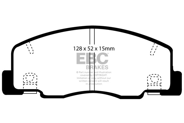 EBC Ultimax Front Brake Pads - DP1204