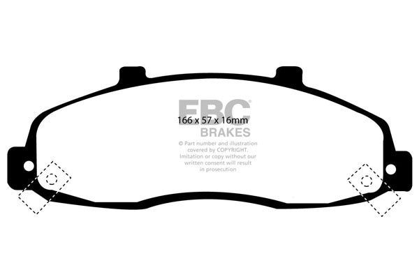 EBC Greenstuff Front Brake Pads - DP61259