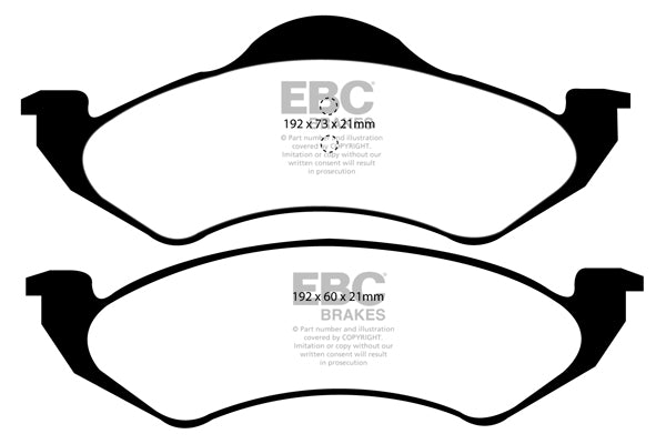 EBC Yellowstuff Front Brake Pads - DP41275R