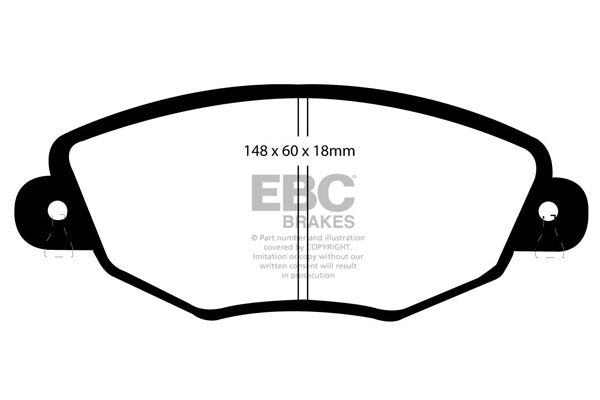 EBC Yellowstuff Front Brake Pads - DP41322R