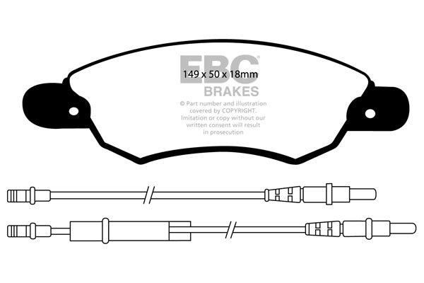 EBC Ultimax Front Brake Pads - DP1370
