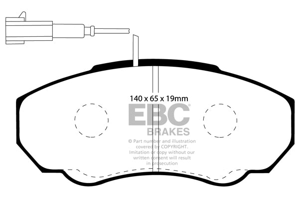 EBC Ultimax Front Brake Pads - DP1380