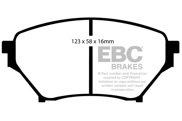 EBC Yellowstuff Front Brake Pads - DP41452R